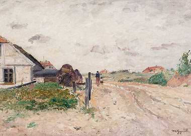 Rural Landscape with Figures and Buildings