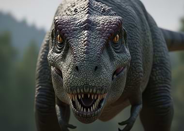 Close-up of a Tyrannosaurus Rex