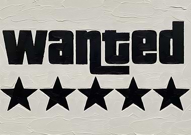 Wanted Poster with Stars