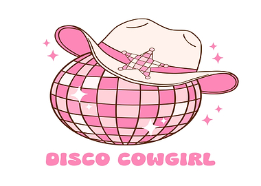 Disco Cowgirl Hat and Disco Ball