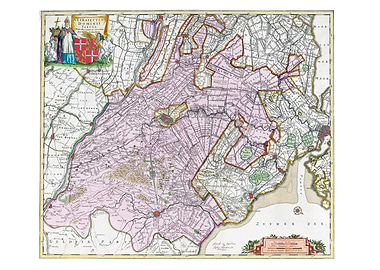 Antique Map of the Zuiderzee Region
