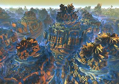Ancient Temples 036 - Fractal Landscapes