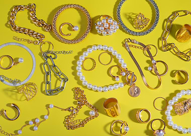Assortment of Gold and Silver Jewelry