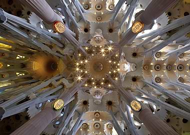 Sagrada Familia Ceiling