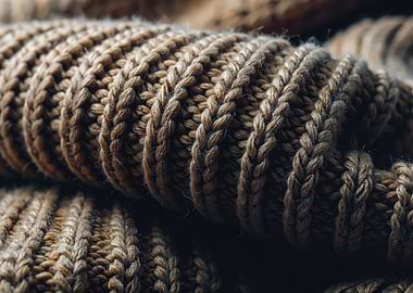 Close-up of Knitted Fabric