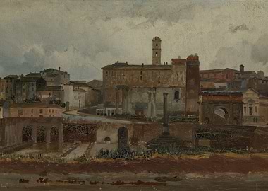 Ancient Roman Cityscape Painting