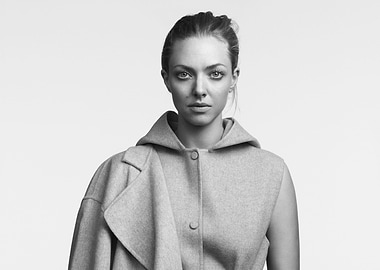 Amanda Seyfried Black and White Portrait