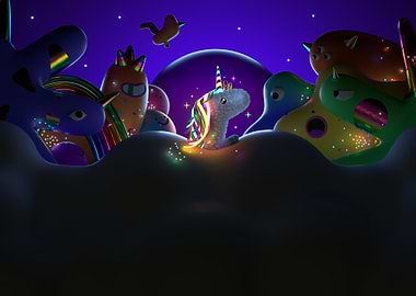 Magical Unicorn and Friends