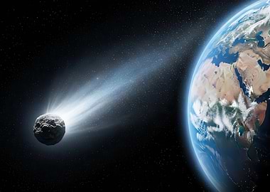 Asteroid approaching Earth