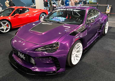 Custom Purple Sports Car