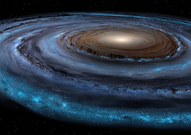 Spiral Galaxy in Deep Space