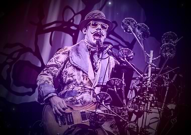 Musician in Costume Performing