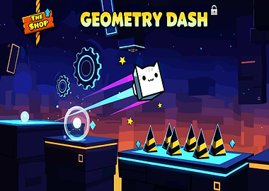 Geometry Dash Cat Character in Game