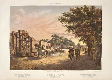 The Tlaxpana Fountain in Mexico