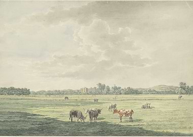 Pastoral Landscape with Cattle and Manor House