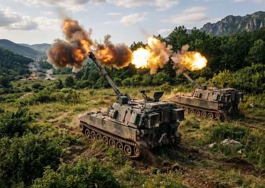 Artillery Firing in Mountainous Terrain