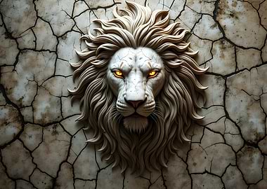Majestic Lion Head Sculpture