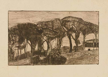 Trees and Landscape Etching
