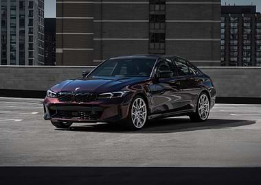 BMW M3 Sedan in Metallic Dark Red