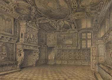 Ornate Interior of a Grand Hall