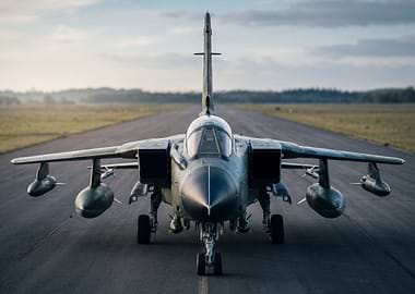 Tornado Jet on Runway