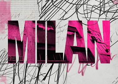 Milan Text Art