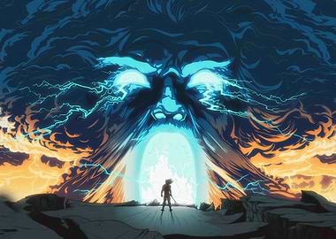 Epic Anime Battle Scene