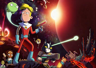Final Space Characters in Space Battle