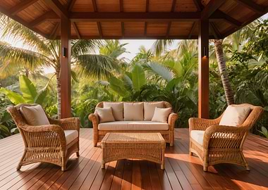 Tropical Patio Furniture Set