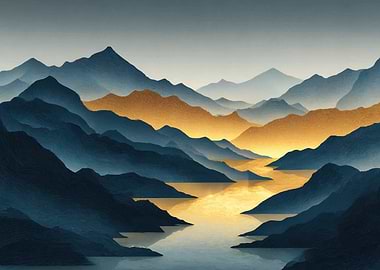 Misty Mountains and Golden River