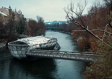 Murinsel in Graz Steiermark