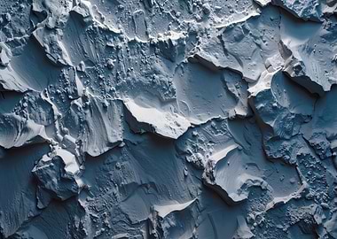 Abstract Texture of Cracked Ice or Snow