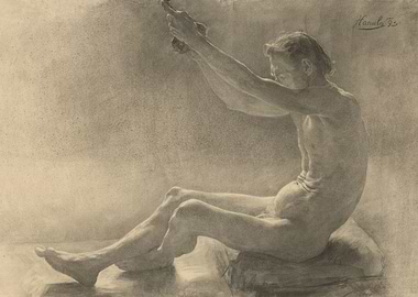 Nude Male Figure Study