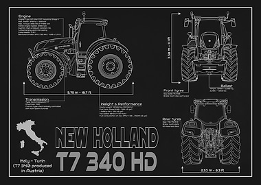 New Holland T7 340