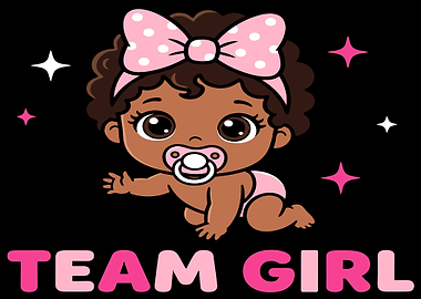 Team Girl Baby Announcement