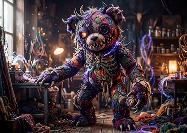 Steampunk Teddy Bear Monster