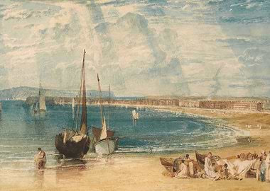 Seascape with Boats and Town