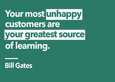Bill Gates quote on learning from customers