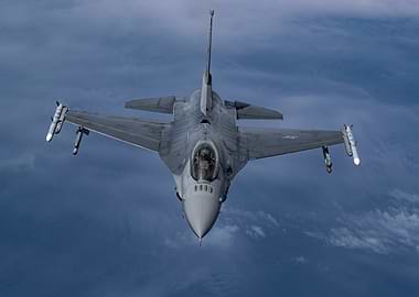 F-16 Fighter Jet in Flight