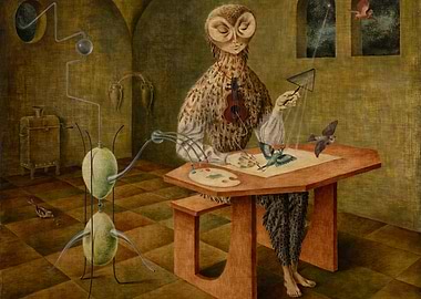 Remedios Varo Surreal Owl Artist Painting Birds