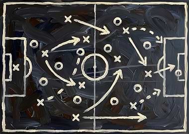 Soccer Strategy Painting