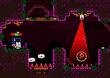 Cute Cat Character in a Pixelated Game