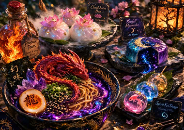 Fantasy Asian Food and Desserts