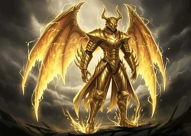 Golden Angelic Warrior