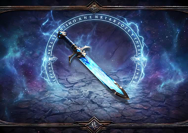 Fantasy Sword in Magical Circle