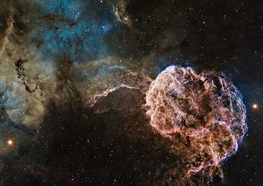 Jellyfish Nebula in Deep Space