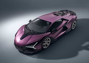 Purple Lamborghini Hypercar
