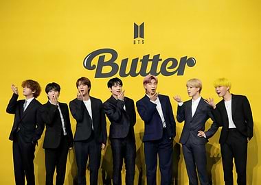 BTS members posing for Butter album