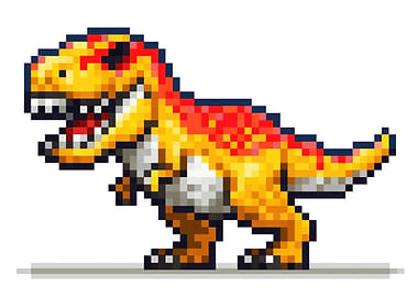Pixel Art Dinosaur