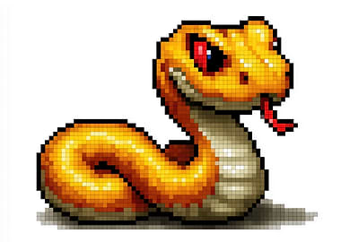 Pixel Art Snake